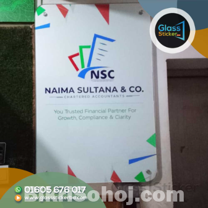 Sliding Door Glass Sticker.